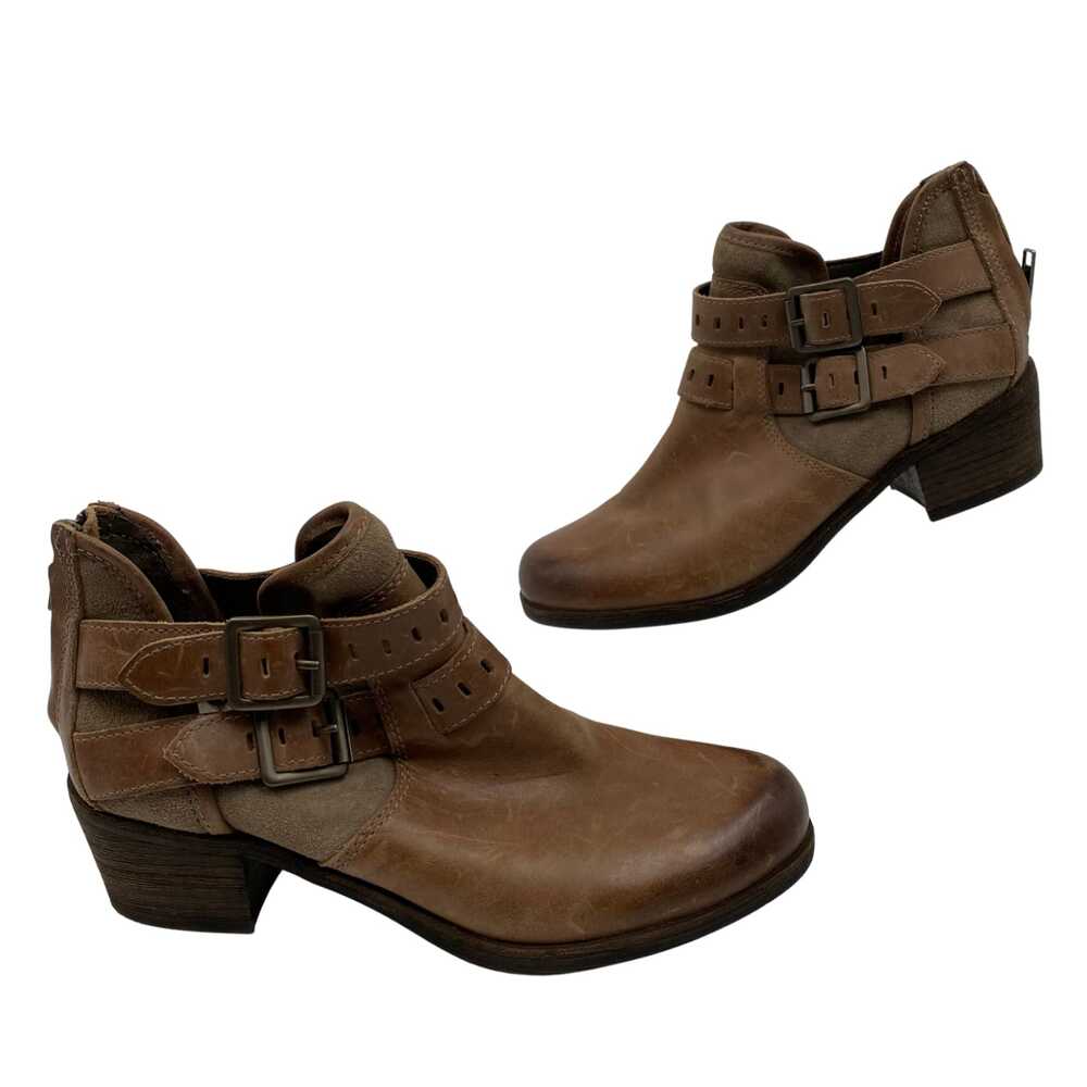 UGG Brown Ankle Boots Buckle Zip Closure | Womens 6